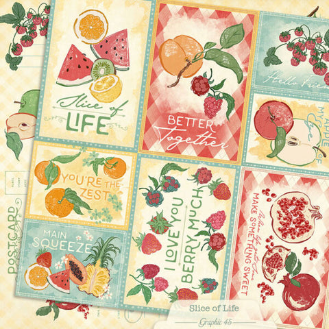 G45 - Slice of Life - 12x12 Single Sheets/ Journaling Cut-A-Parts