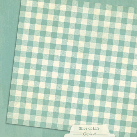 G45 - Slice of Life - 12x12 Single Sheets/ Capri Blue Patterns & Solids