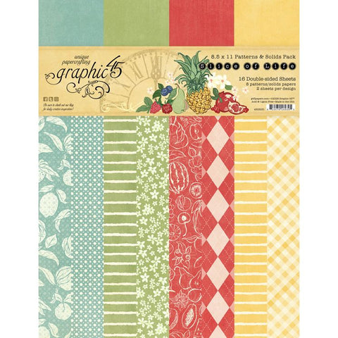 G45 - Slice of Life - 8.5 x 11 Patterns & Solids Pack