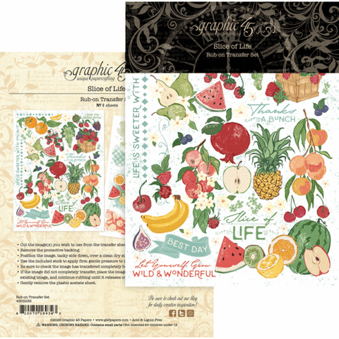 G45 - Slice of Life - Rub On Transfers