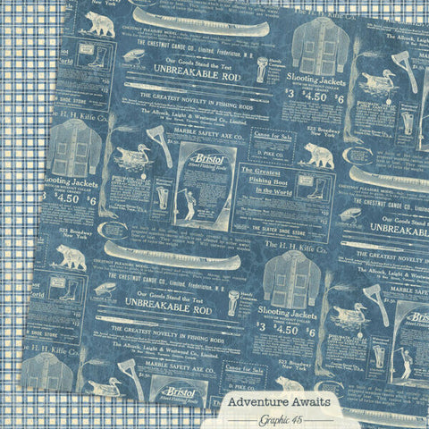 G45 - Adventure Awaits - 12x12 Single Sheets/ Outdoor Catalogue