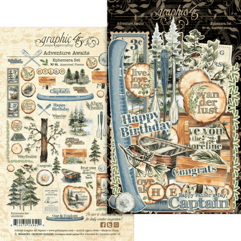 G45 - Adventure Awaits - Ephemera Assortment