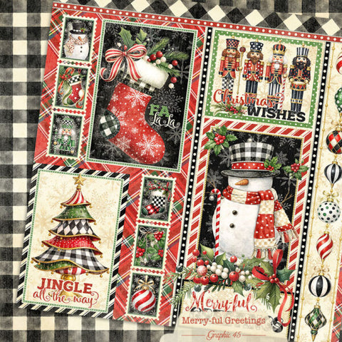 G45 - Merry-ful Greetings - 12x12 Single Sheets/ Signature Cut-Apart