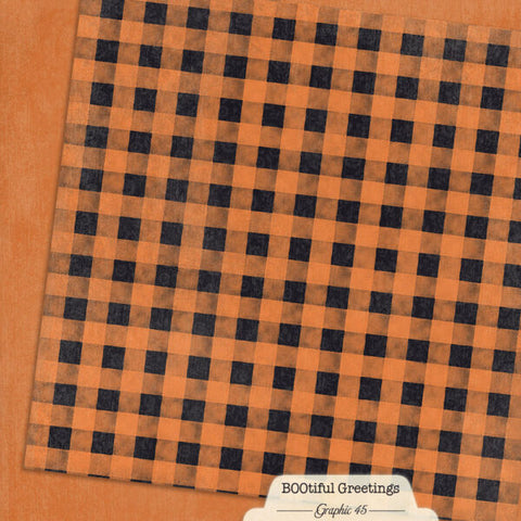G45 - BOOtiful Greetings - 12x12 Single Sheets/ Rusty Orange