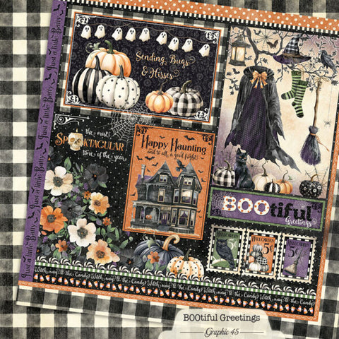 G45 - BOOtiful Greetings - 12x12 Single Sheets/ Signature Cut-Apart