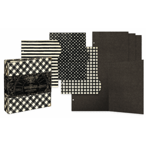G45 - Check Binder with Interactive Pages - Black