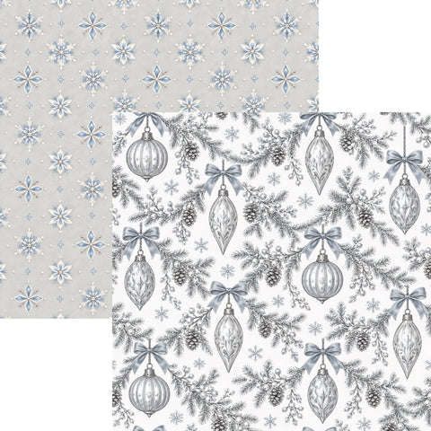 Country Craft Creations - A Silver Frost Decemeber - 12x12 Toile Paper Collection (PREORDER - shipping November 12th)