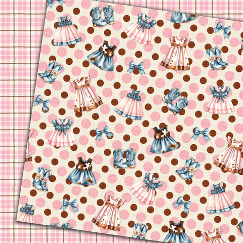 Country Craft Creations - Lil' Cowgirl - 8x8 - Cotton Bristol