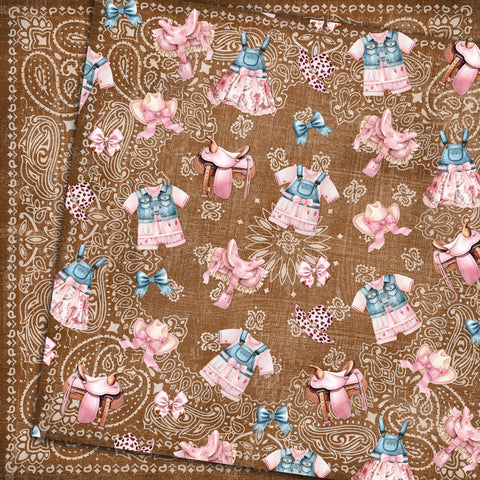 Country Craft Creations - Lil' Cowgirl - 8x8 - Cotton Bristol
