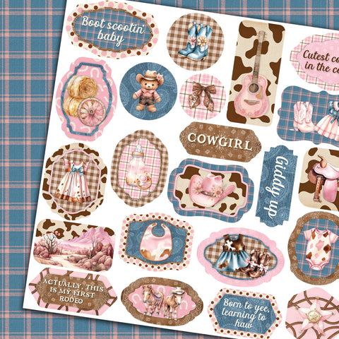 Country Craft Creations - Lil' Cowgirl - 8x8 - Cotton Bristol