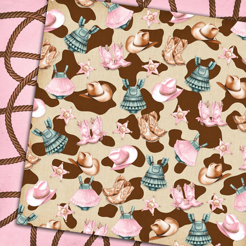 Country Craft Creations - Lil' Cowgirl - 8x8 - Cotton Bristol