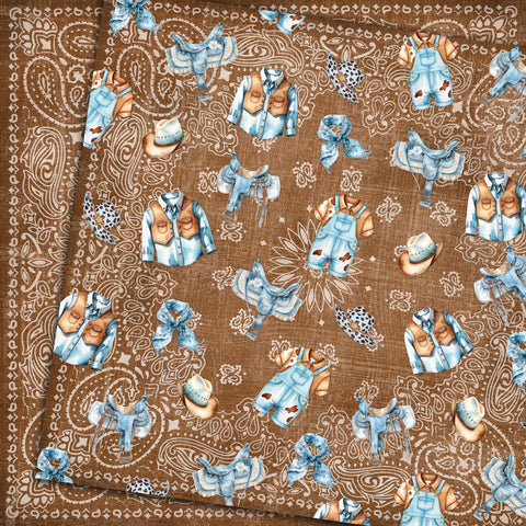 Country Craft Creations - Lil' Cowboy - 8x8 - Cotton Bristol