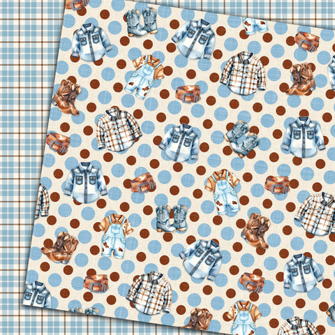 Country Craft Creations - Lil' Cowboy - 8x8 - Cotton Bristol