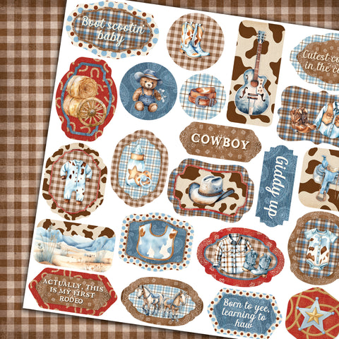 Country Craft Creations - Lil' Cowboy - 8x8 - Cotton Bristol