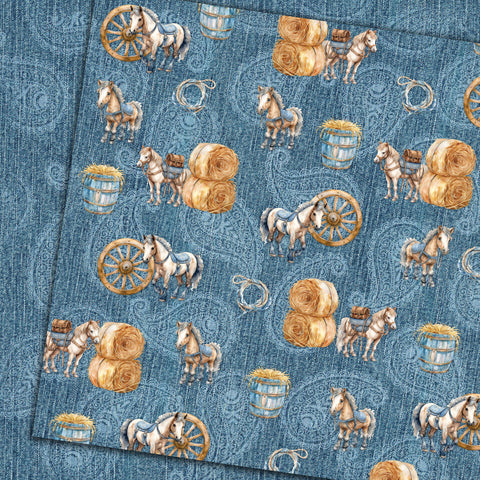 Country Craft Creations - Lil' Cowboy - 8x8 - Cotton Bristol