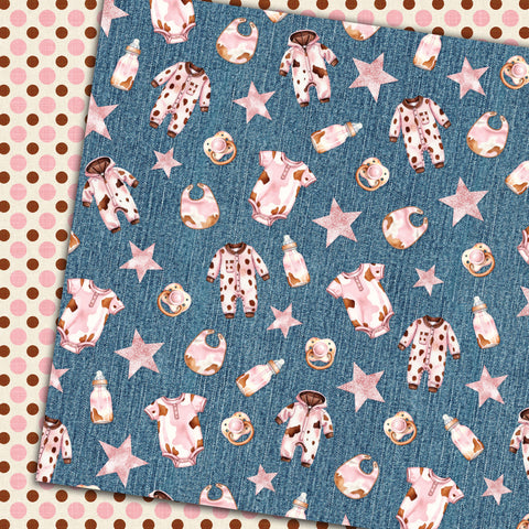 Country Craft Creations - Lil' Cowgirl - 8x8 - Cotton Bristol