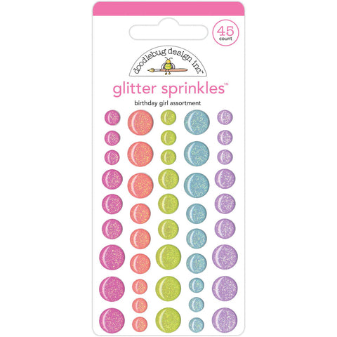 Doodlebug - Fairy Garden Collection - Assortment Glitter Sprinkles - Birthday Girl / 5544