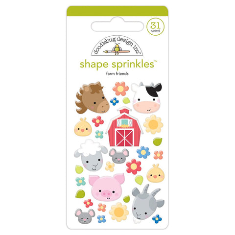 Doodlebug - Down on the Farm - Farm Friends Shape  Sprinkles / 5838