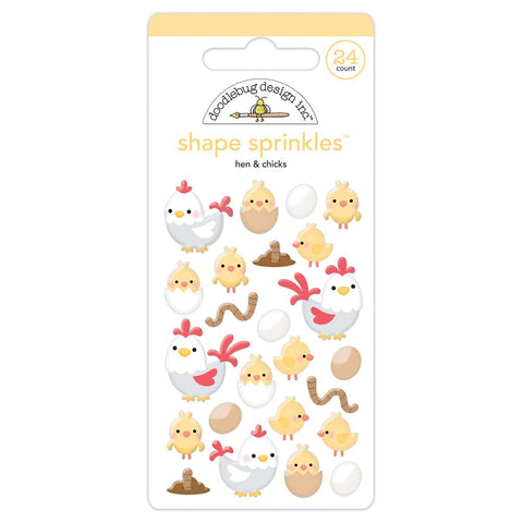 Doodlebug - Down on the Farm - Hen & Chicks Shape Sprinkles / 5839