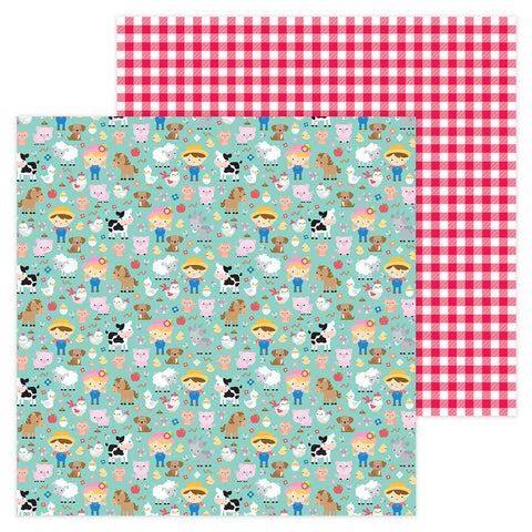 Doodlebug - Down on the Farm - 12x12 Single Sheets - Eieio / 5949