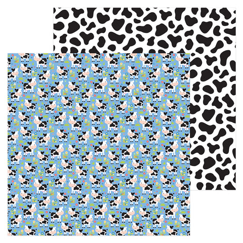 Doodlebug - Down on the Farm - 12x12 Single Sheets - Udderly Cute  / 5952