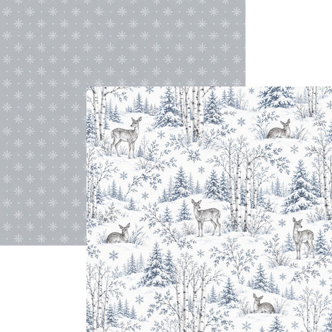 Country Craft Creations - A Silver Frost Decemeber - 12x12 Toile Paper Collection (PREORDER - shipping November 12th)