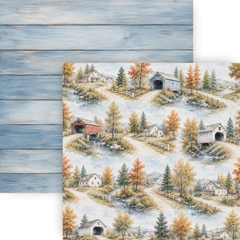 Country Craft Creations - Autumn Backroads - 8x8 Collection Pack - (PREORDER - SHIPPING SEPT 11)