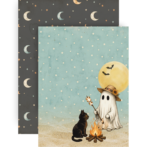 Country Craft Creations - Summerween Ghosts on Vacation - 6x8 / 27 Double-Sided 6x8 Papers SHIPPING AUGUST 1ST
