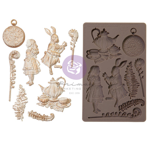 Prima - Lost In Wonderland Collection - Silicone Mould - Following Alice / 3599