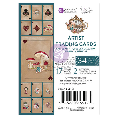 Prima - Lost in Wonderland Collection - Artisan Trading Cards - Playing Cards / 5173