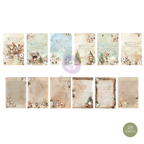 Prima - Twinkle & Treats - Stationery Pack - 12 Envelopes & Postcards