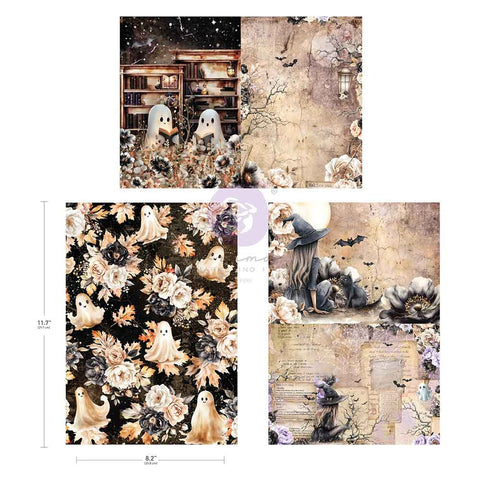 Prima - Bewitched Collection - A4 Decoupage – 3 sheets, 8.3″x11.7″ each