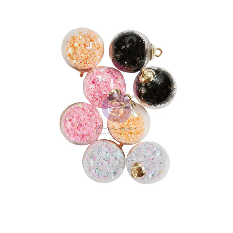 Prima - Luna Collection - Charms - Glass 8 PCS / 8851 (coordinates with the Twilight Collection)