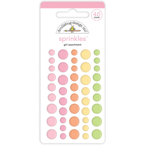 Doodlebug - Bundle of Joy Girl - Assorted Sprinkles - 6754