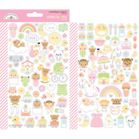Doodlebug - Bundle of Joy - Mini Icons Stickers / 6788
