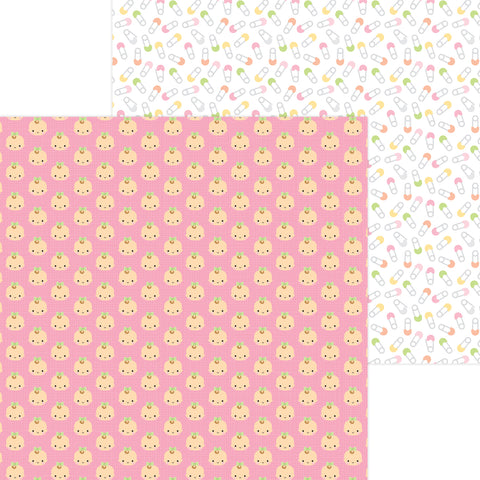 Doodlebug - Bundle of Joy Girl - 12x12 Single Sheet - Baby Girls - 6827