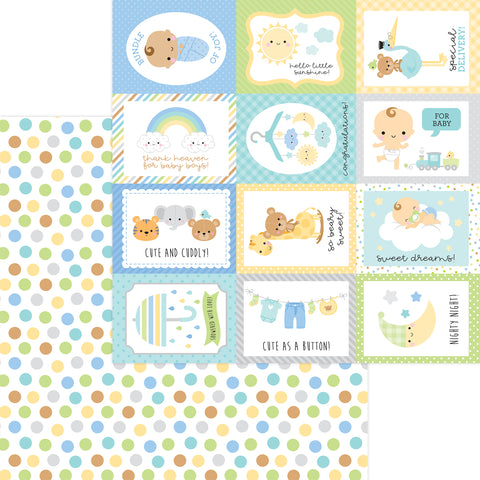 Doodlebug - Special Delivery Boy - 12x12 Single Sheet - PlayTime - 6830