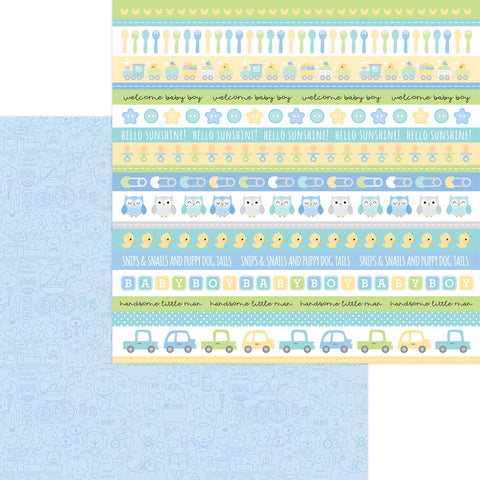 Doodlebug - Special Delivery Boy - 12x12 Single Sheet - It's a Boy - 6831