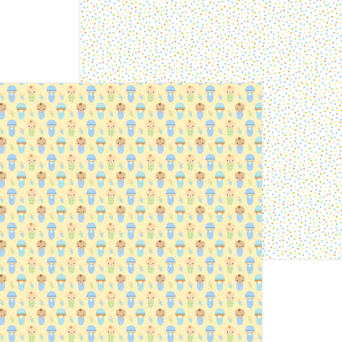 Doodlebug - Special Delivery Boy - 12x12 Single Sheet - Bundle Up - 6837