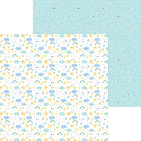 Doodlebug - Special Delivery Boy - 12x12 Single Sheet - Nighty Night - 6838