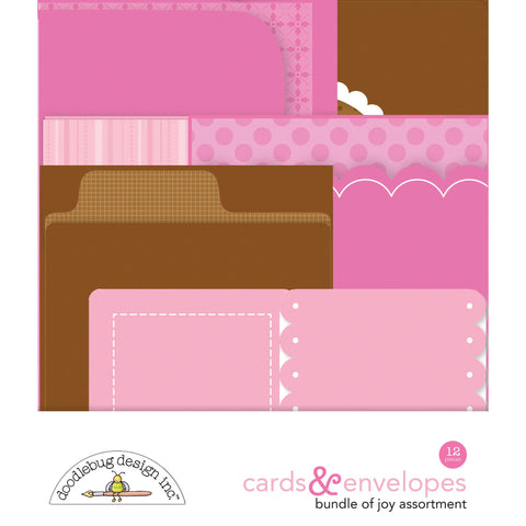 Doodlebug - Baby Girl  - Assortment Cards & Envelopes / 6864
