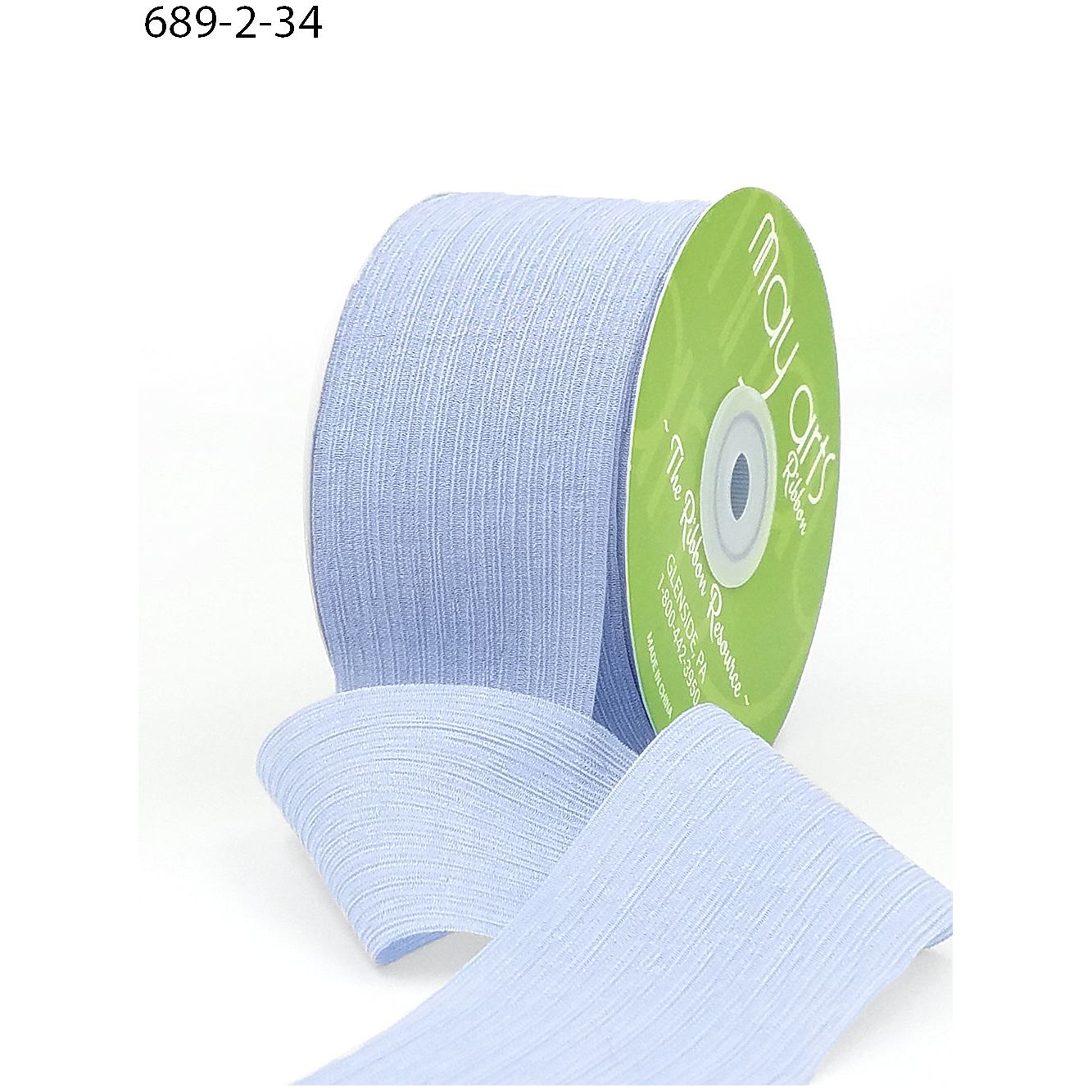 Ribbon - 2 Inch - Crinkle Chiffon Ribbon / Light Blue – Country Craft ...