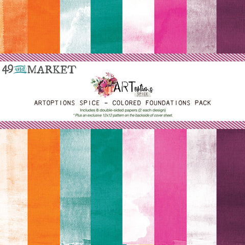 49 & Market - ARToptions Spice - Colored Foundations Pack 12"X12"