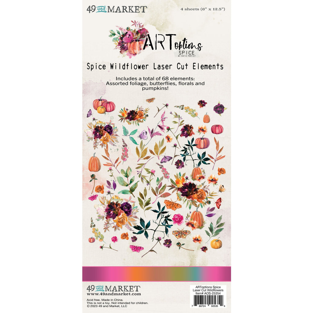 49 & Market - ARToptions Spice - Laser Cut - Wildflowers