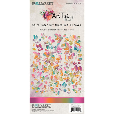 49 & Market - ARToptions Spice - Laser Cut - Mixed Media Leaves