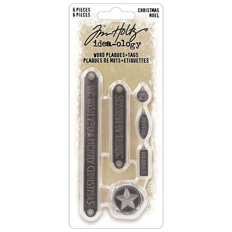 Tim Holtz - Idea-Ology - Christmas - Word Plaques + Tags / 23 - TH94352