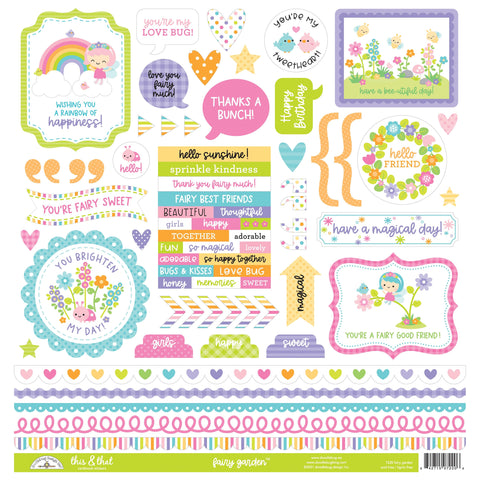 Doodlebug - Fairy Garden Collection - This & That Stickers / 7220