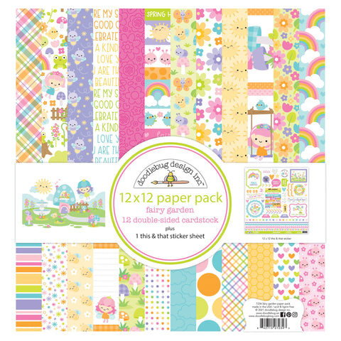 Doodlebug - Fairy Garden Collection - 12x12 Paper Pack / 7234