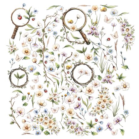 49 & Market - The Looking Glass - Laser Cut Wildflowers
