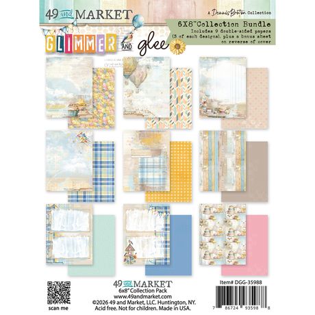 49 & Market - Glimmer and Glee - 6x8 Paper Pack